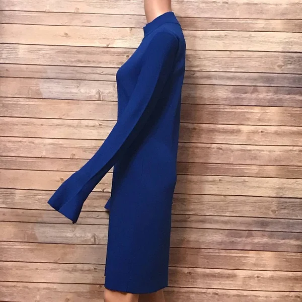 Michael Michael Kors - Bell-Sleeve Dress, Blue, L
