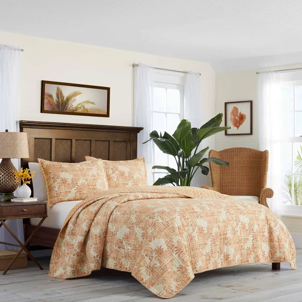Tommy Bahama Batik Pineapple, King Sham, Orange