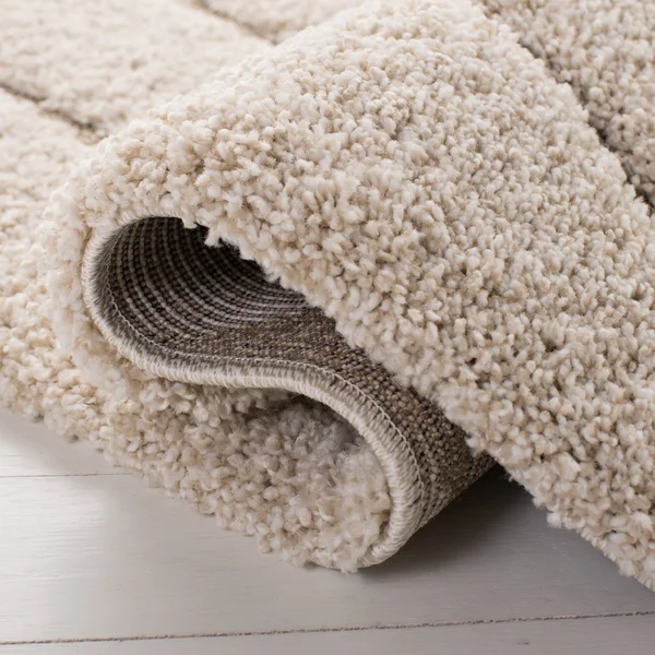 Safavieh Florida Shag SG472-1165 Cream - Blue Rug 2&3x22 x 7& Runner
