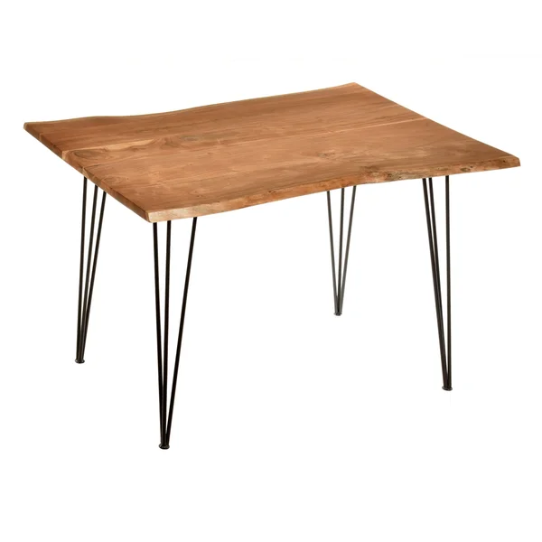Mila Live Edge Dining Table (Natural - Black)