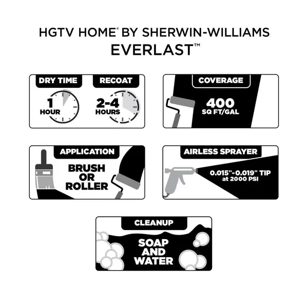 HGTV Home by Sherwin-Williams Everlast Semi-Gloss Magical Exterior Paint (1-Gallon) - HGSW1425-833033