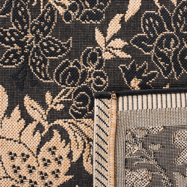 Safavieh Courtyard Area Rug CY6582 Black, Natural, 6& 7x22 x 6& 7x22 Round