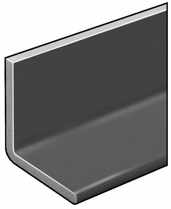 Dynaform 870420 Angle - ISOFR, Gray, 1/4 in Th, 2 in Leg, 5 ft