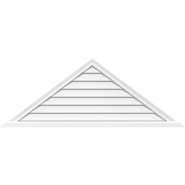 Ekena Millwork GVPTR78X3603SF 78x22W x 35-3/4x22H Triangle Surface Mount PVC Gable Vent 11/12 Pitch: Functional - w/ 2x22W x 2x22
