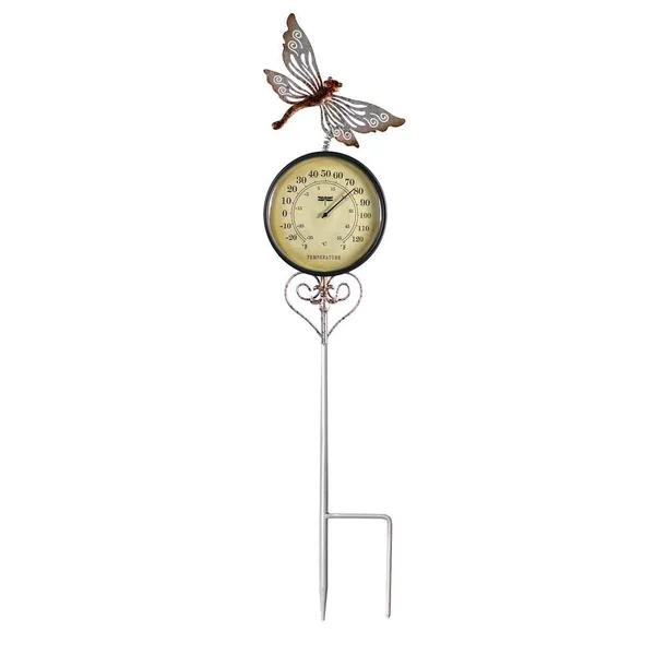 Poolmaster Outdoor Thermometer Garden Stake and Backyard dcor - Dragonfly 54583