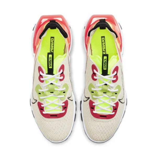 Nike - Women's React Vision (pale Ivory - Black, Volt, Laser Crimson)