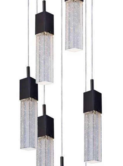ET2 E22767-89PC Fizz III 7-Light LED Pendant Polished Chrome
