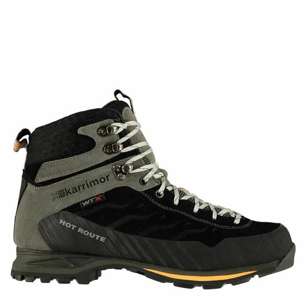 Karrimor Hot Route Mid Mens Walking Boots - Size 9, Black/Orange
