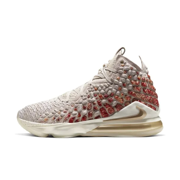 Nike Lebron 17 PRM Basketball Shoes - Men's, Desert Sand/Metallic Gold
