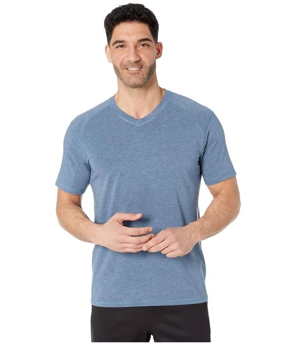 Tasc Performance Carrollton V-Neck Tee Men's T Shirt Indigo Heather : 2XL