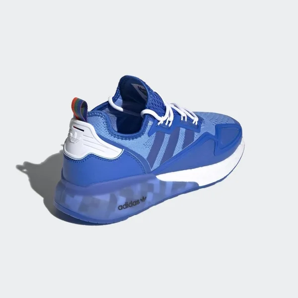 Adidas Ninja ZX 2K Boost Shoes - Men's - Blue - Cloud White - 11.5