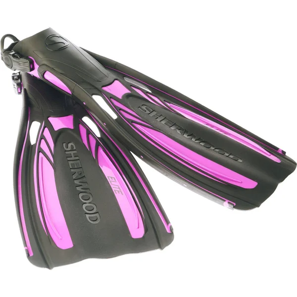 Sherwood Scuba Elite Open Heel Fins Magenta - X-Small