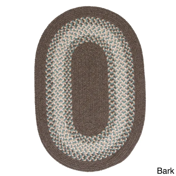 Colonial Mills Cozy Cabin Braided Reversible Indoor Area Rug - 3& x 5& Oval - Bark