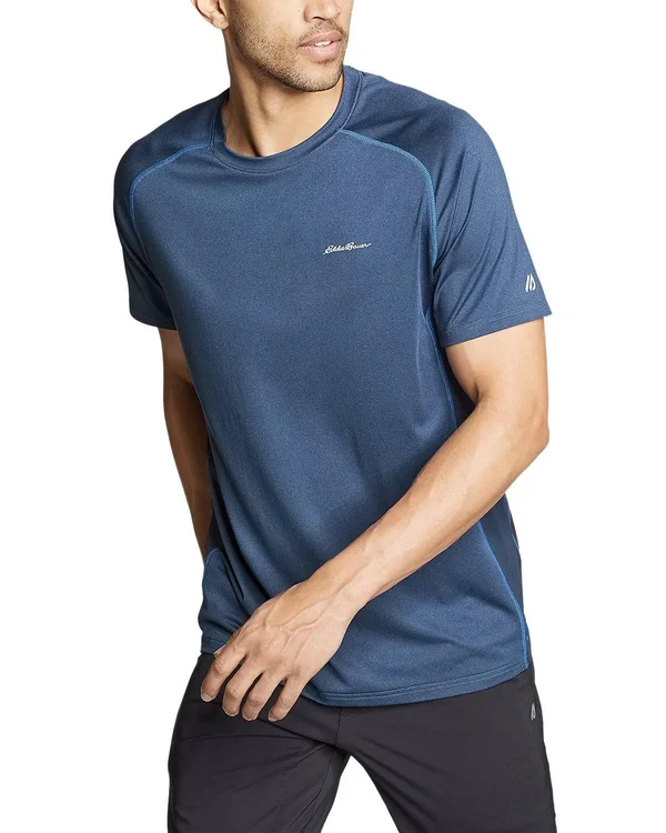 Eddie Bauer Men's TrailCool Short-Sleeve T-Shirt - Blue - XXXL