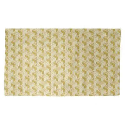 Classic Skyscrapers Yellow Area Rug Brayden Studio Rug Size: Rectangle 4& x 6&