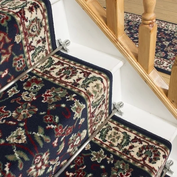 runrug USA Persian Blue Stair Carpet Runner Length: 8 foot - Widths