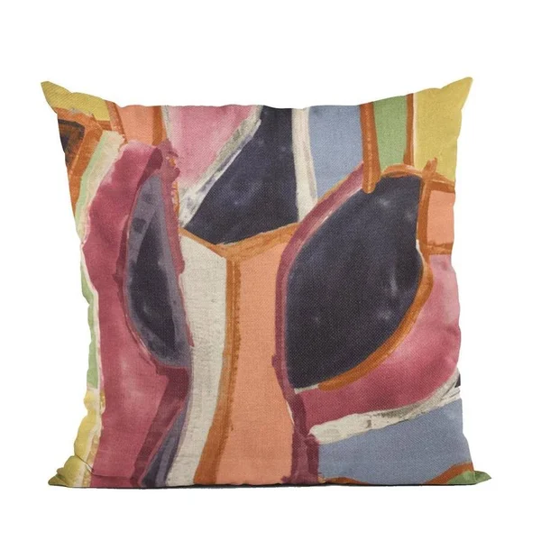 Plutus 24x22 x 24x22 Modern Art Graphic Print Luxury Throw Pillow in Multi-Color - PBRA2423-2424-DP