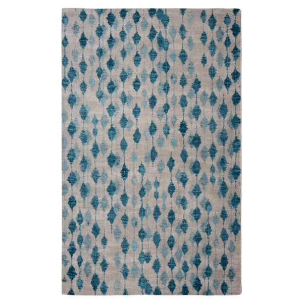 Rugsmith Pendant Blue Contemporary Modern Area Rug, 5&6 inch x 8&6 inch