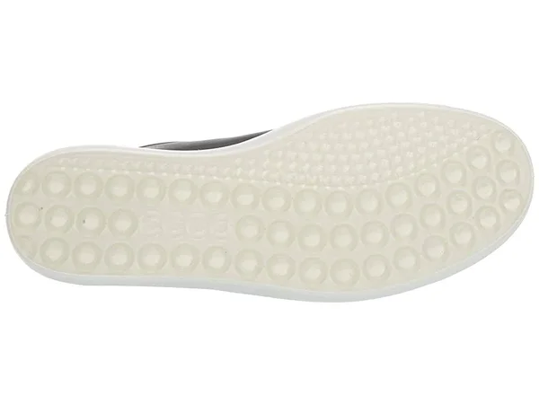 Ecco Women's Soft 7 Stitch Tie Sneaker, Black Leather