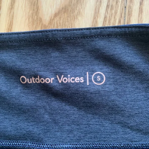 Outdoor Voices Pants & Jumpsuits - Nwt Outdoor Voices 34 Two-Tone Leggings, Color: Black/Blue, Size: S, Poshfactore&s Clo