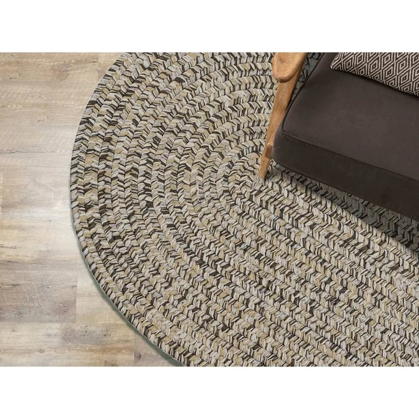 Porch & den Rockspring Braided Polypropylene Indoor/ Outdoor Rug - 2x3 - Black