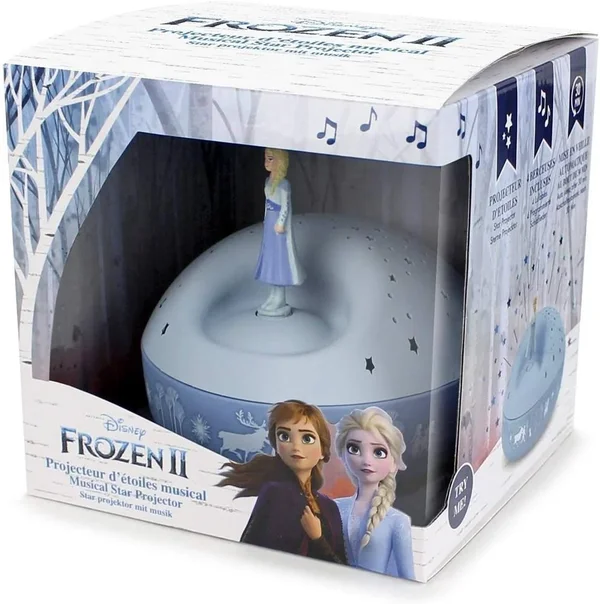 Trousselier TRS5004 Night Light - Star Projector with Music Elsa - Frozen - 12 Cm - Batteries included