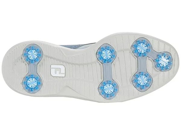 FootJoy Men's Traditions Golf Shoe - Grey/Blue, 12