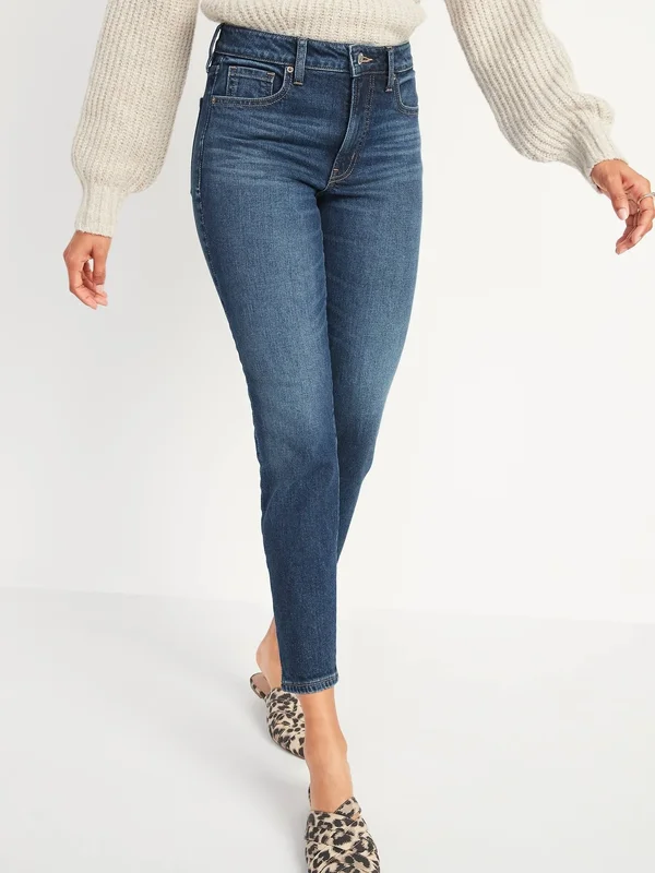 Old Navy Women's High-Waisted O.G. Straight Ankle Jeans - Margot - Size 6