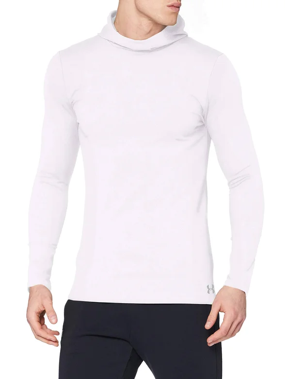 Under Armour Men's ColdGear Fitted Hoodie - White, XXL