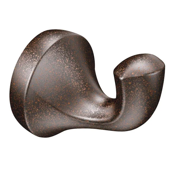 Moen Eva 4-Piece Bath Hardware Set with 18 in. Towel Bar - Paper Holder, Towel Ring, and Robe Hook in Oil Rubbed Bronze