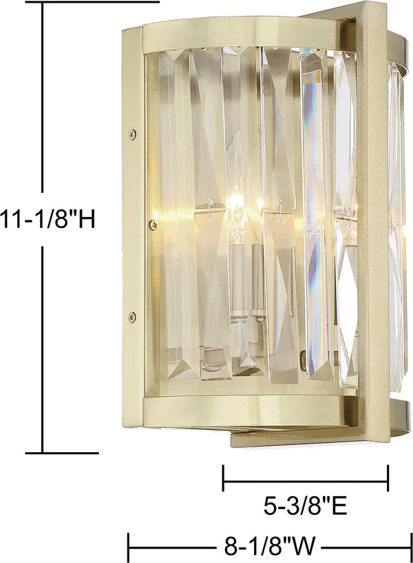 Savoy House-9-2143-2-127-Cologne - 2 Light Wall Sconce Noble Brass
