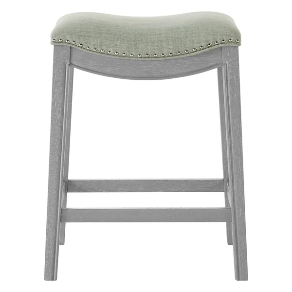 Grover Fabric Counter Stool - Lyon Light Green