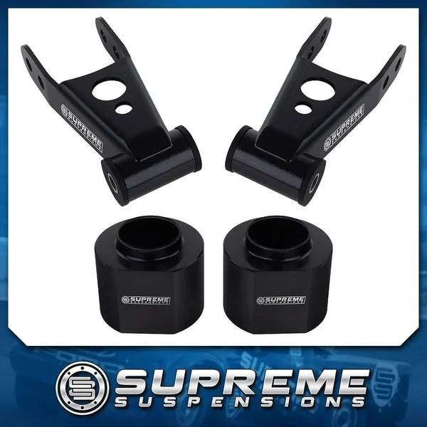 Fits 84-01 Jeep Cherokee XJ 3x22 Front + 2x22 Rear Lift Kit + Adj Shackle 4x4 4x2 6101