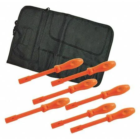 Jameson/itl 02295 1000V Insulated Nut Driver Set, 7-Piece