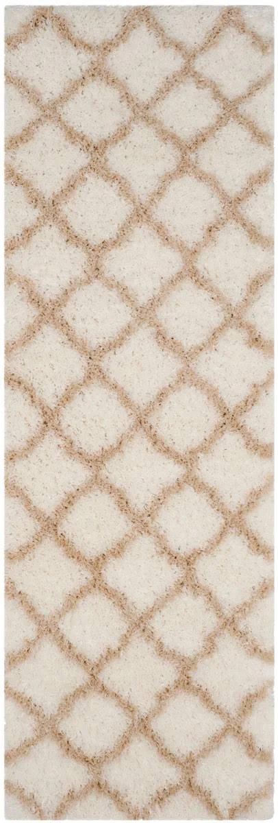 Safavieh Indie Shag SGI322K Ivory, Light Beige Rug 2&3x22 x 7& Runner