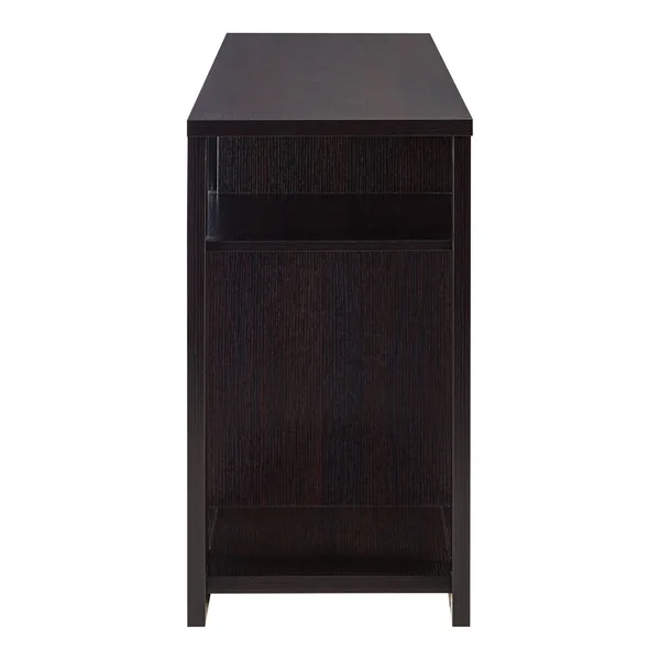 Delak Open Shelf TV Stand for TVs Up to 60x22 Red Cocoa - miBasics