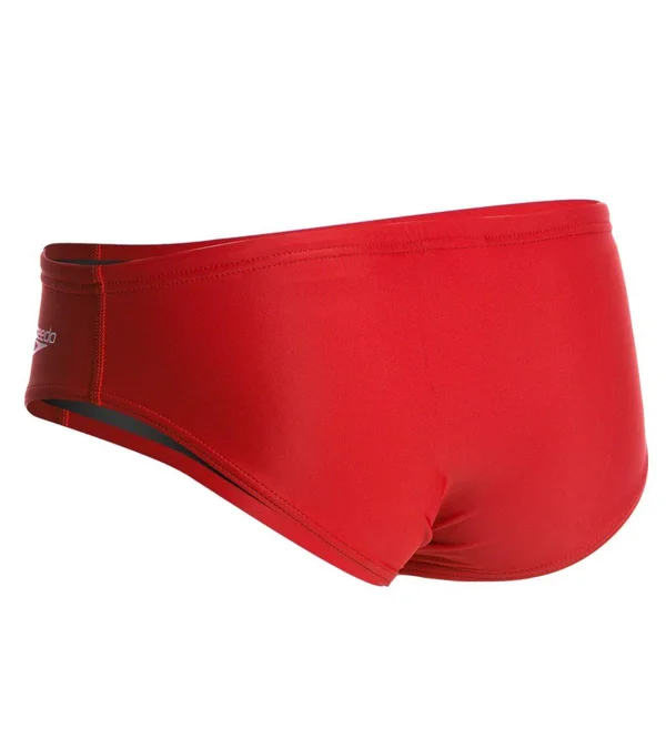 Speedo Men's Powerflex Eco Solid Brief - Red - 30