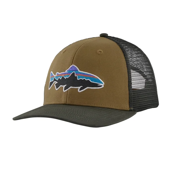 Patagonia Fitz Roy Trout Trucker Hat Mulch Brown - Avidmax