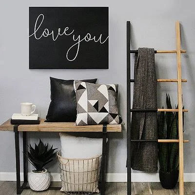 Love You Wall Plaque : Wood