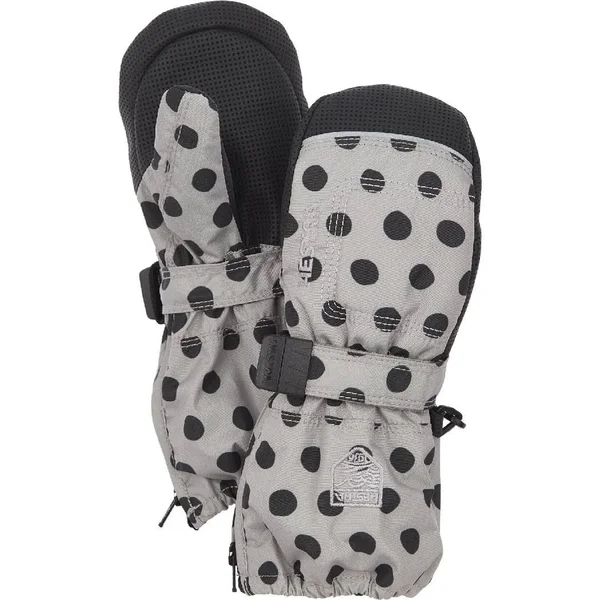 Hestra Baby Zip Long Mitts Kids Grey Print