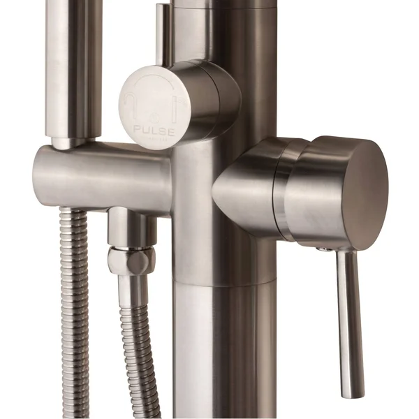 Pulse ShowerSpas 3020-FSTF-BN Freestanding Tub Filler with Diverter Brushed-Nickel
