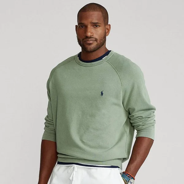 Ralph Lauren Men's Spa Terry Sweatshirt - Size 2x Big in Cargo Green