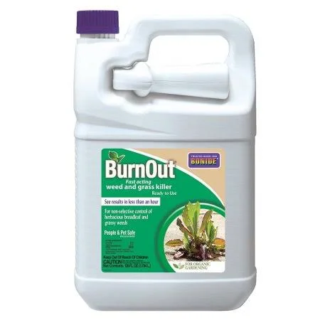 Products 7492 Burnout - Ready to Use, All Natural Weed & Grass Killer, Very Fast Acting by Bonide, USA
