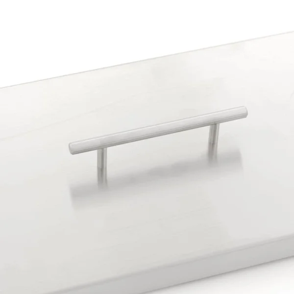BBQGuys Signature 51x22 Stainless Steel Burner Lid - Fits 48x22 Linear Fire Pit Pan - ALP-CVR-LIN-51