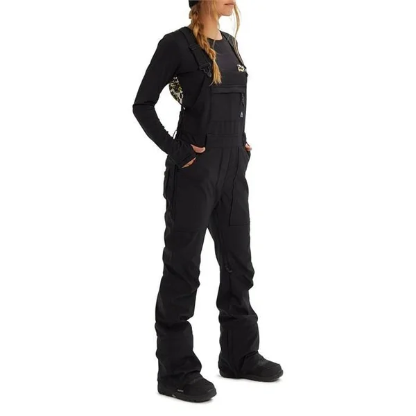 Burton Avalon Bib Softshell (True Black, Large) - Women's