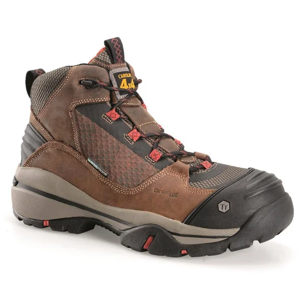 Carolina Men's CA4551 5x22 Waterproof Composite Toe 4x4 Hiker, Size: 14, Dark Brown Leather