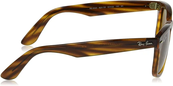 Ray Ban RB4340 Wayfarer Sunglasses - 820/33 Stripped Red Havana/Brown
