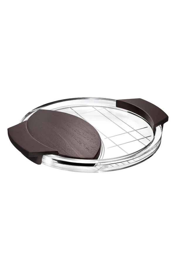 Orrefors Street Cheese Platter, Clear/Brown