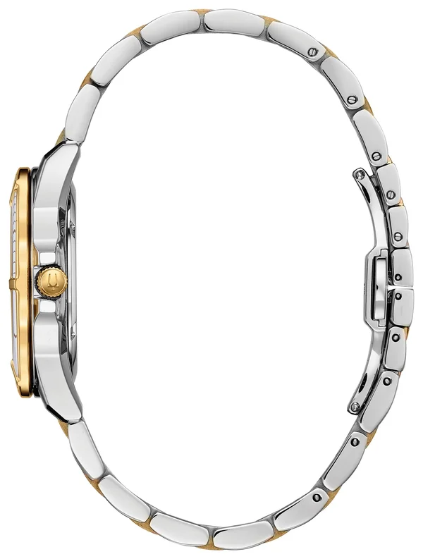 Bulova Women's Diamond Marine Star Watch, Two Tone