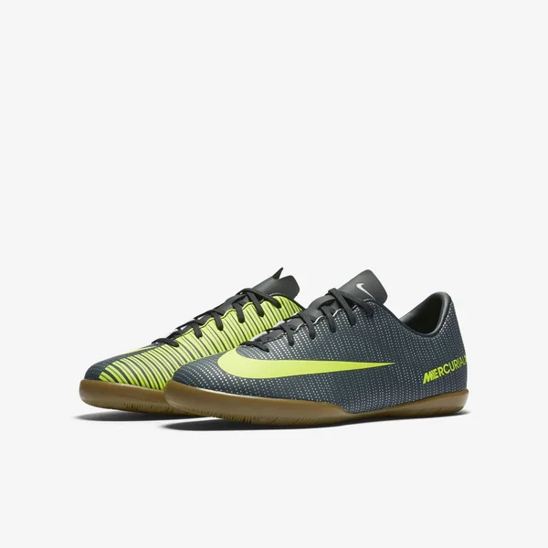 Nike Kids MercurialX Victory VI CR7 Indoor Soccer Shoes Seaweed/Volt/Hasta/White - 1